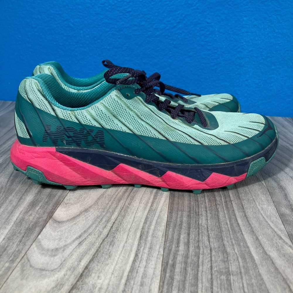 Hoka Torrent Trail Running Shoes Womens 10.5 Blue Hiking Outdoor Sneakers